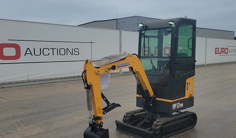 Unused 2024 Mammoth MP12 PRO Mini Excavators For Auction: Leeds – 23rd, 24th, 25th, 26th October @ 08:00am