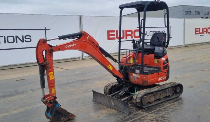 2017 Kubota U17-3A Mini Excavators For Auction: Leeds – 23rd, 24th, 25th, 26th October @ 08:00am