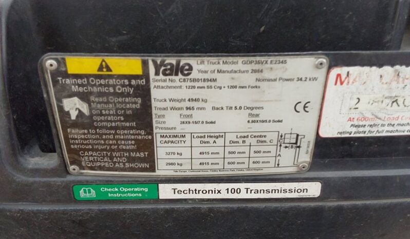 2014 YALE GDP35VX E2345 For Auction on 2024-10-29 For Auction on 2024-10-29 full