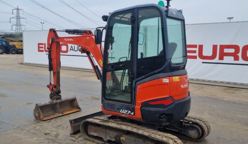 2015 Kubota U27-4 Mini Excavators For Auction: Leeds – 23rd, 24th, 25th, 26th October @ 08:00am full