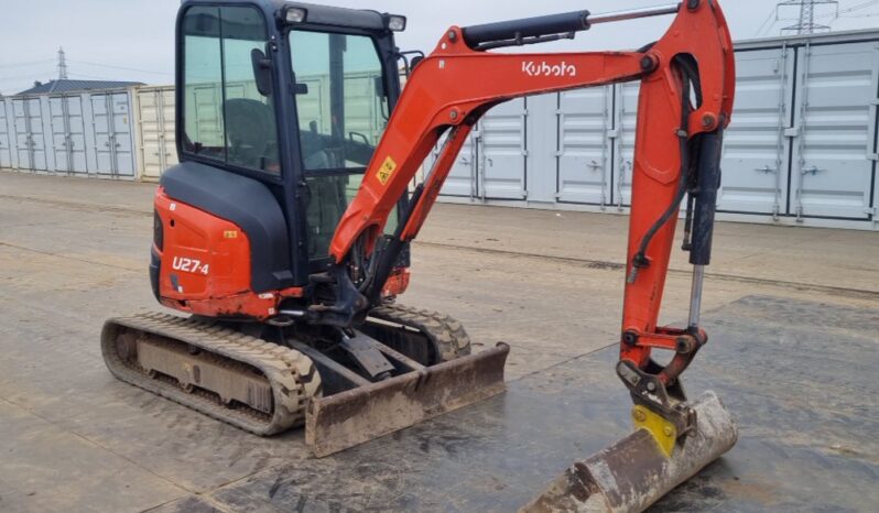 2015 Kubota U27-4 Mini Excavators For Auction: Leeds – 23rd, 24th, 25th, 26th October @ 08:00am full