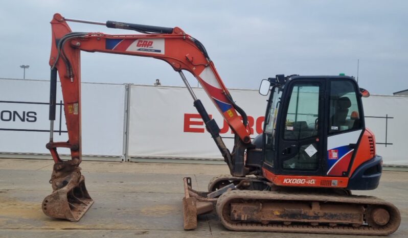 2018 Kubota KX080-4A 6 Ton+ Excavators For Auction: Leeds – 23rd, 24th, 25th, 26th October @ 08:00am full