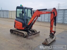 2015 Kubota U27-4 Mini Excavators For Auction: Leeds – 23rd, 24th, 25th, 26th October @ 08:00am full