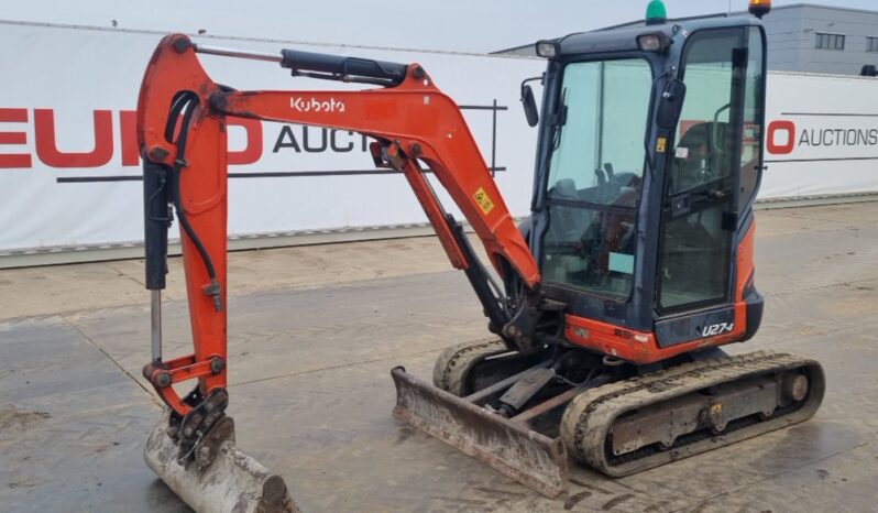 2015 Kubota U27-4 Mini Excavators For Auction: Leeds – 23rd, 24th, 25th, 26th October @ 08:00am