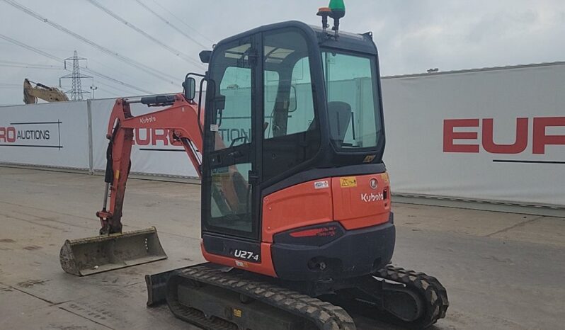 2016 Kubota U27-4 Mini Excavators For Auction: Leeds – 23rd, 24th, 25th, 26th October @ 08:00am full