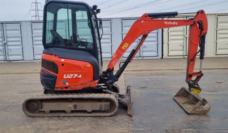 2015 Kubota U27-4 Mini Excavators For Auction: Leeds – 23rd, 24th, 25th, 26th October @ 08:00am full