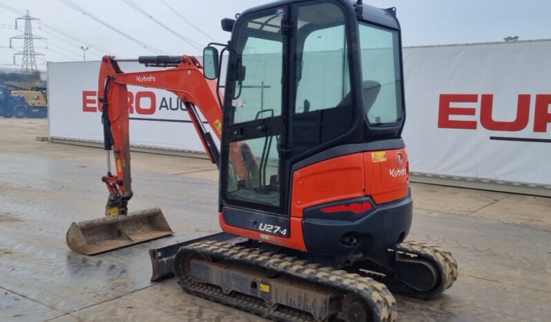 2015 Kubota U27-4 Mini Excavators For Auction: Leeds – 23rd, 24th, 25th, 26th October @ 08:00am full