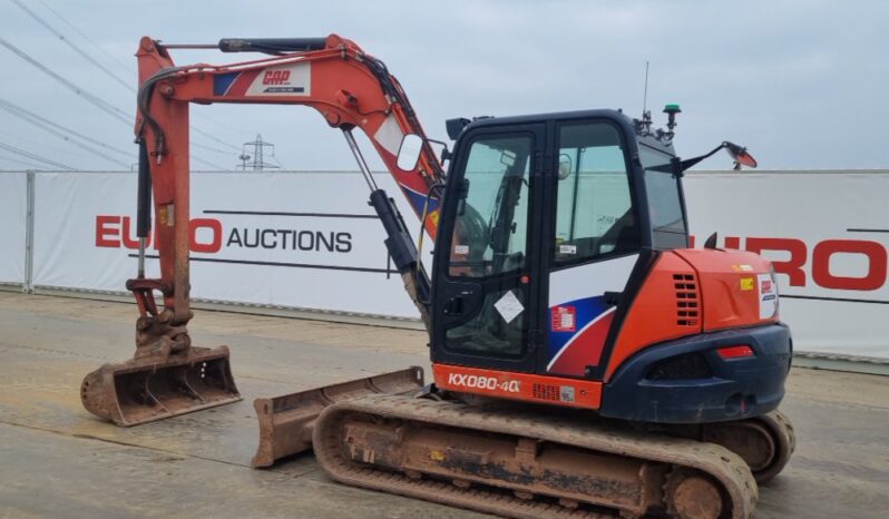 2018 Kubota KX080-4A 6 Ton+ Excavators For Auction: Leeds – 23rd, 24th, 25th, 26th October @ 08:00am full