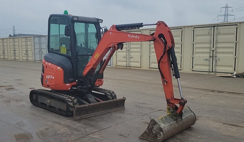 2016 Kubota U27-4 Mini Excavators For Auction: Leeds – 23rd, 24th, 25th, 26th October @ 08:00am full