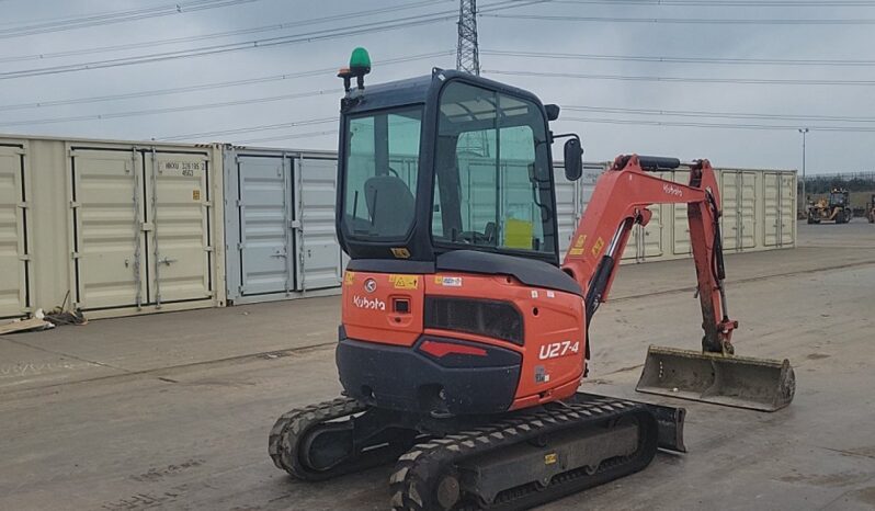 2016 Kubota U27-4 Mini Excavators For Auction: Leeds – 23rd, 24th, 25th, 26th October @ 08:00am full