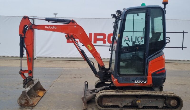 2015 Kubota U27-4 Mini Excavators For Auction: Leeds – 23rd, 24th, 25th, 26th October @ 08:00am full