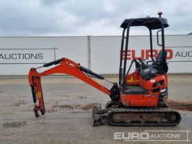 2016 Kubota U17-3A Mini Excavators For Auction: Leeds – 23rd, 24th, 25th, 26th October @ 08:00am full