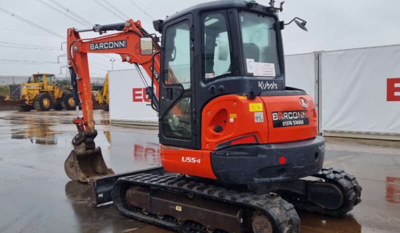 2016 Kubota U55-4 Mini Excavators For Auction: Leeds – 23rd, 24th, 25th, 26th October @ 08:00am full