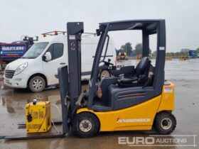 Jungeinrich Electric Forklift, 3 Stage Free Lift Mast, Side Shift, Forks, Charger Forklifts For Auction: Leeds – 23rd, 24th, 25th, 26th October @ 08:00am full