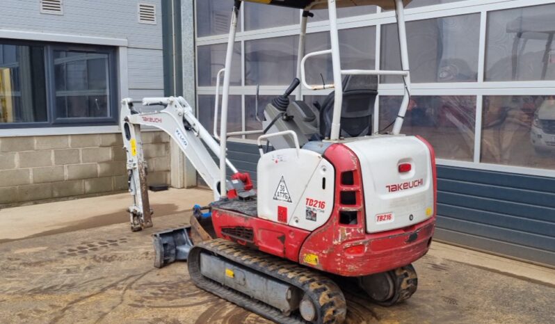 2018 Takeuchi TB216 Mini Excavators For Auction: Leeds – 23rd, 24th, 25th, 26th October @ 08:00am full