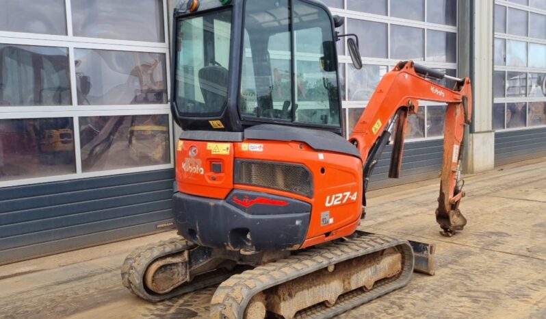 2018 Kubota U27-4 Mini Excavators For Auction: Leeds – 23rd, 24th, 25th, 26th October @ 08:00am full