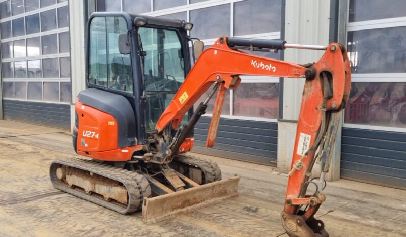 2018 Kubota U27-4 Mini Excavators For Auction: Leeds – 23rd, 24th, 25th, 26th October @ 08:00am full