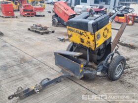 Mecalac Single Drum Vibrating Pedestrian Roller, Single Axle Trailer Asphalt / Concrete Equipment For Auction: Leeds – 23rd, 24th, 25th, 26th October @ 08:00am