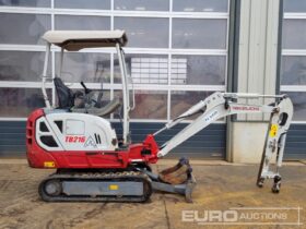 2018 Takeuchi TB216 Mini Excavators For Auction: Leeds – 23rd, 24th, 25th, 26th October @ 08:00am full