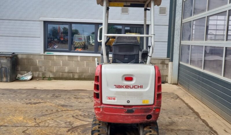 2018 Takeuchi TB216 Mini Excavators For Auction: Leeds – 23rd, 24th, 25th, 26th October @ 08:00am full