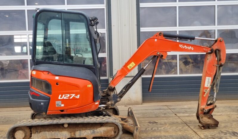 2018 Kubota U27-4 Mini Excavators For Auction: Leeds – 23rd, 24th, 25th, 26th October @ 08:00am full