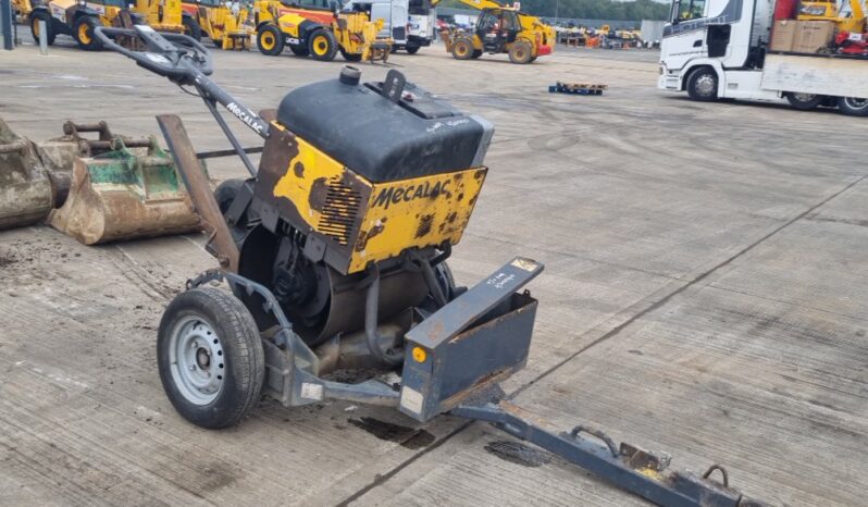 Mecalac Single Drum Vibrating Pedestrian Roller, Single Axle Trailer Asphalt / Concrete Equipment For Auction: Leeds – 23rd, 24th, 25th, 26th October @ 08:00am full