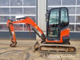 2018 Kubota U27-4 Mini Excavators For Auction: Leeds – 23rd, 24th, 25th, 26th October @ 08:00am full