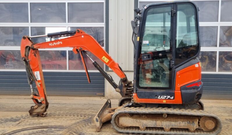 2018 Kubota U27-4 Mini Excavators For Auction: Leeds – 23rd, 24th, 25th, 26th October @ 08:00am full