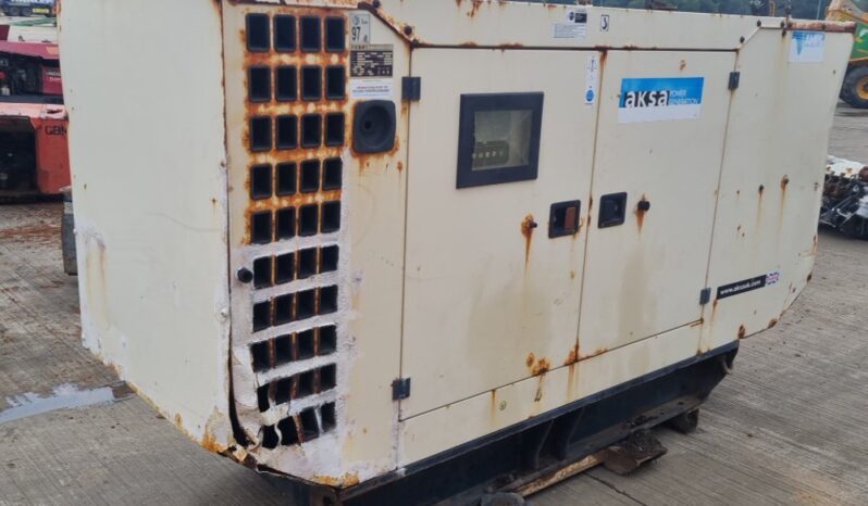 2014 Aksa 110kVA Static Generator, John Deere Engine Generators For Auction: Leeds – 23rd, 24th, 25th, 26th October @ 08:00am