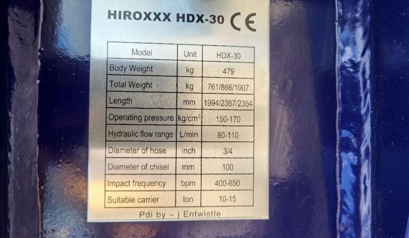 New & Unused Hirox HD-X30 Hydraulic Breaker For Auction on 2024-10-05 full