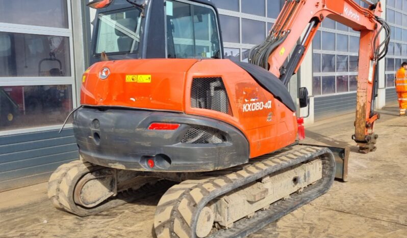 2016 Kubota KX080-4 6 Ton+ Excavators For Auction: Leeds – 23rd, 24th, 25th, 26th October @ 08:00am full