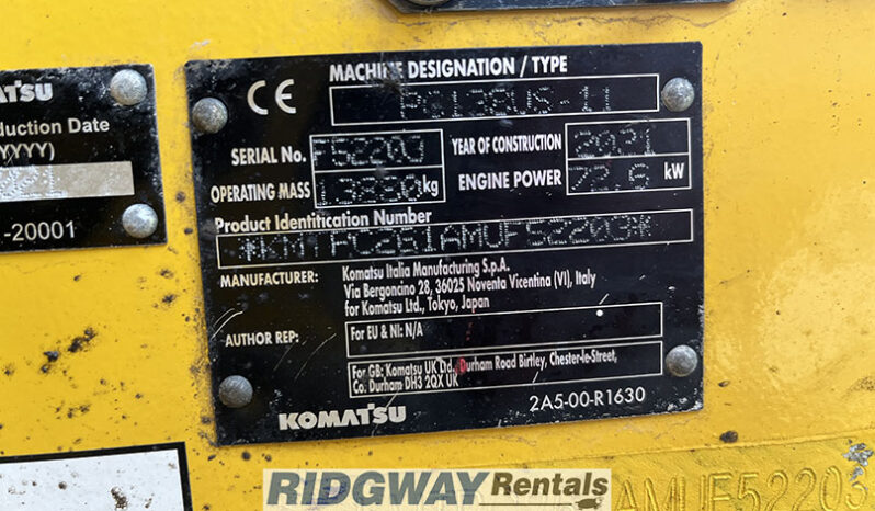 Komatsu PC138US-11 full