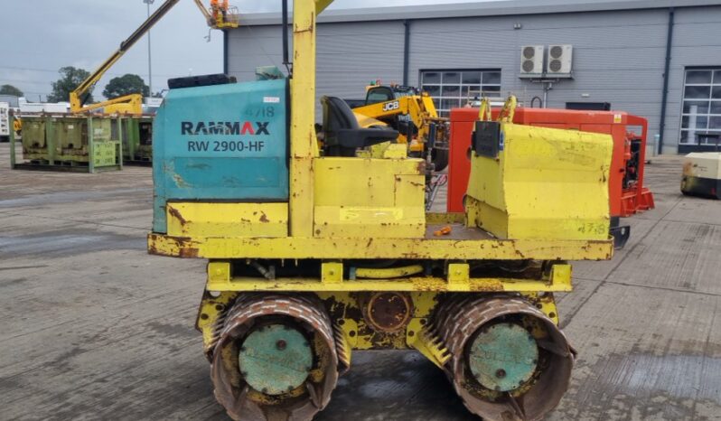 Rammax RW-2900HF Rollers For Auction: Leeds – 23rd, 24th, 25th, 26th October @ 08:00am full