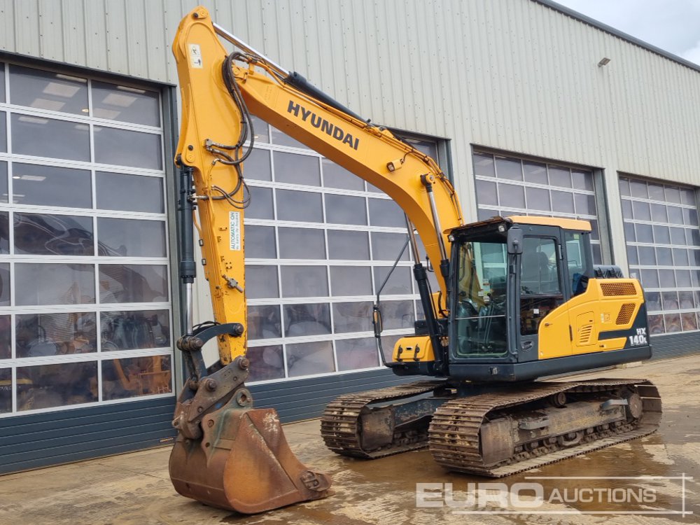 2016 Hyundai HX140L 10 Ton+ Excavators For Auction: Leeds – 23rd, 24th, 25th, 26th October @ 08:00am