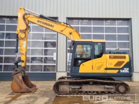 2016 Hyundai HX140L 10 Ton+ Excavators For Auction: Leeds – 23rd, 24th, 25th, 26th October @ 08:00am full