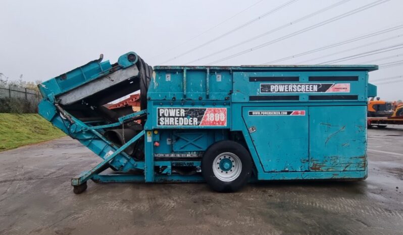 Powerscreen POWER SHREDDER 1800 Shredders For Auction: Leeds – 23rd, 24th, 25th, 26th October @ 08:00am full