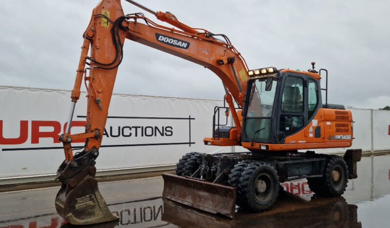 Doosan DX140W Wheeled Excavators For Auction: Dromore – 11th & 12th October 2024 @ 9:00am For Auction on 2024-10-12