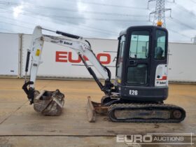 2017 Bobcat E26EM Mini Excavators For Auction: Leeds – 23rd, 24th, 25th, 26th October @ 08:00am full