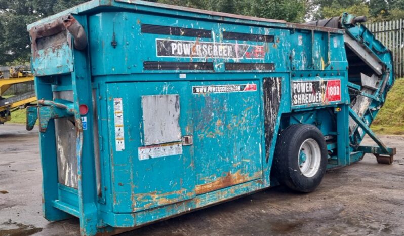 Powerscreen POWER SHREDDER 1800 Shredders For Auction: Leeds – 23rd, 24th, 25th, 26th October @ 08:00am