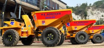 H E Services Thwaites Dumpers