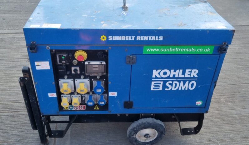 SDMO Portable 12kVA Generator, Kohler Engine Generators For Auction: Leeds – 23rd, 24th, 25th, 26th October @ 08:00am full