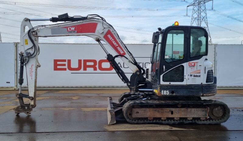 2018 Bobcat E85 6 Ton+ Excavators For Auction: Leeds – 23rd, 24th, 25th, 26th October @ 08:00am full