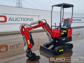 Unused 2024 Captok CK10 Mini Excavators For Auction: Leeds – 23rd, 24th, 25th, 26th October @ 08:00am