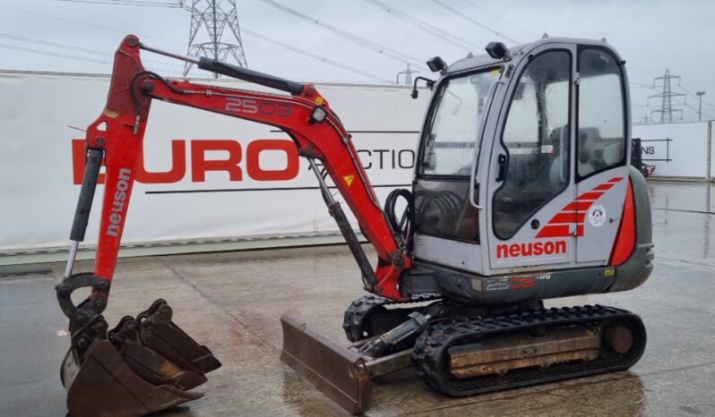 Neuson 2503RD Mini Excavators For Auction: Leeds – 23rd, 24th, 25th, 26th October @ 08:00am