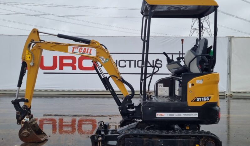 2023 Sany SY16C Mini Excavators For Auction: Leeds – 23rd, 24th, 25th, 26th October @ 08:00am full