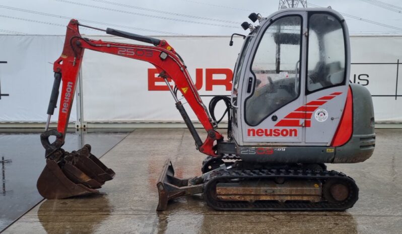 Neuson 2503RD Mini Excavators For Auction: Leeds – 23rd, 24th, 25th, 26th October @ 08:00am full