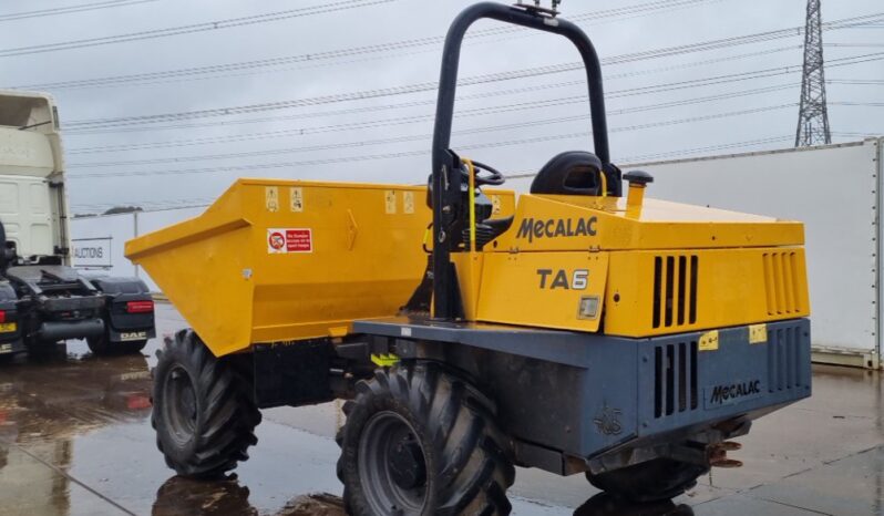 2019 Mecalac TA6 Site Dumpers For Auction: Leeds – 23rd, 24th, 25th, 26th October @ 08:00am full