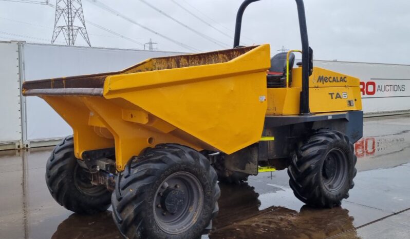 2019 Mecalac TA6 Site Dumpers For Auction: Leeds – 23rd, 24th, 25th, 26th October @ 08:00am