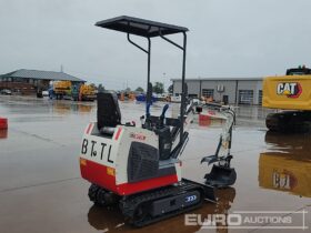 Unused 2024 BTTL Rubber Tracks, Blade, Piped, Manual Thumb Mini Excavators For Auction: Leeds – 23rd, 24th, 25th, 26th October @ 08:00am full