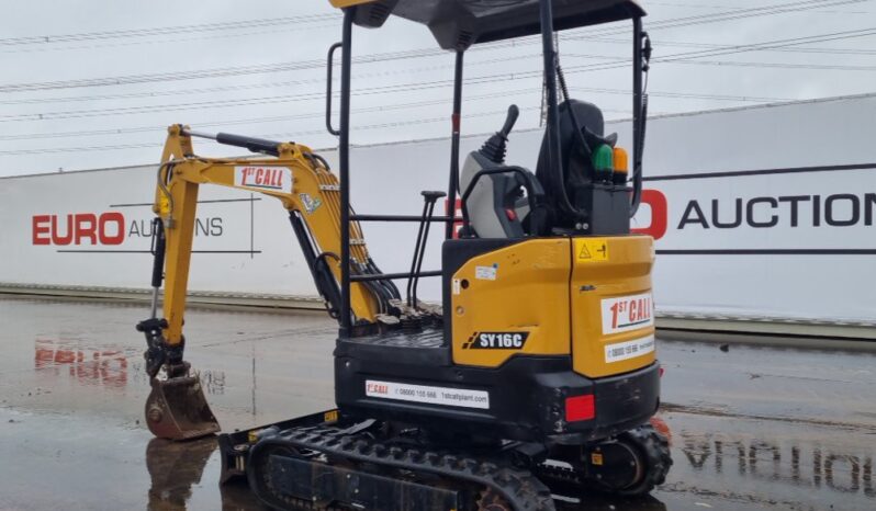 2023 Sany SY16C Mini Excavators For Auction: Leeds – 23rd, 24th, 25th, 26th October @ 08:00am full